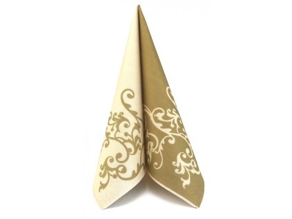 Obrusky MANK 40x40 (50ks) Gold/creme