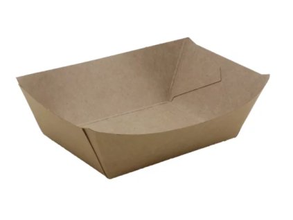 Papierova miska tray kraft S 85/137x51/95x36mm (250ks)