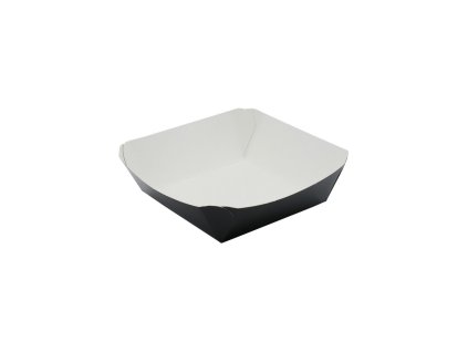 Papierova miska tray 100/145x100/145x40mm cierna (60ks)