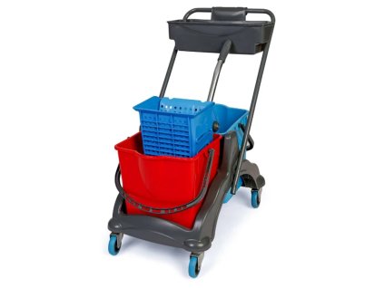 Upratovaci vozik plastovy 2x18L vedra so zmykacom, vanicka