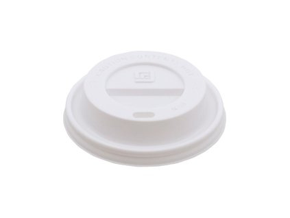 Viečko na papierový pohar PS 250ml biele O 80mm (100ks)