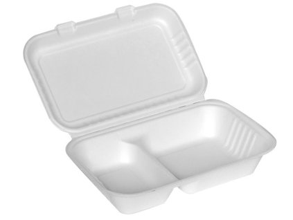 Menu box 2-dielny BIO cukrova trstina 250x160x70mm (50ks)