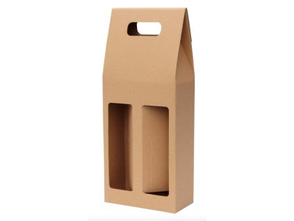 kartonovy obal na vino dve flase 166x82x403mm
