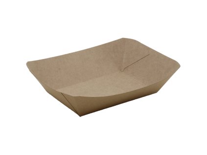 Papierova miska tray kraft L 137/215x86/155x50mm (50ks)
