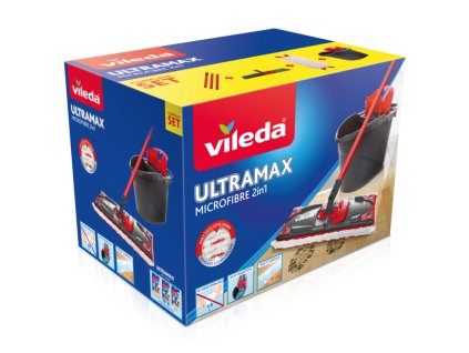 Mop VILEDA ultramax set box microfibre /plochy bez slapania 40 cm