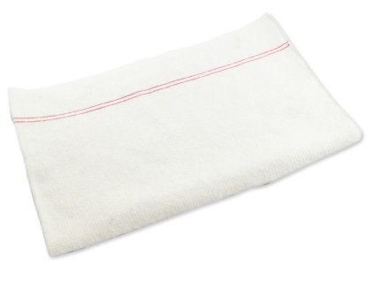 Handra na podlahu netkana 60x70cm  250gr/m2 so zelenym/cervenym pasom