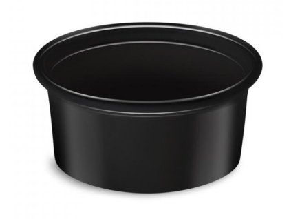 Dressingova miska (PP)dressingboxx cierna O70mm 80ml (50ks)