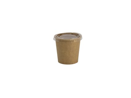 Dressingova miska papierova hneda kraft 120ml/4oz O62mm (100ks)