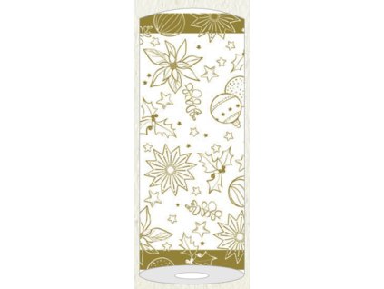 Mank Serpa MILAN weis/gold 40cmx24m vianoce