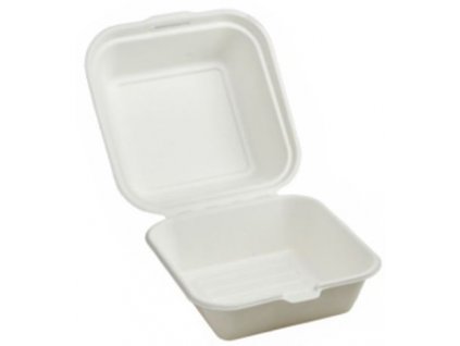 Menu Box na hamburger BIO cukrova trstina 155x150x75 mm (50ks)