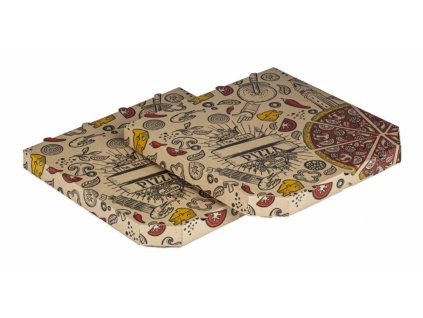 Krabica na pizzu 320x320x30mm BEST hneda (100ks)