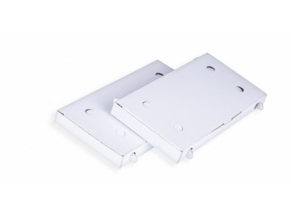 Krabica na štangle / pizzu 330x165x30mm biela (100ks)