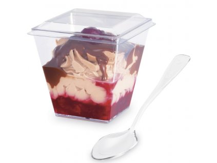 Fingerfood poharik hranaty, ciry 7,2x7,2x7,2cm - 230ml (20ks)
