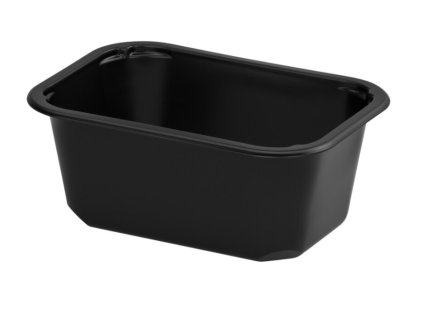 Miska DM na polievku 500ml hranata cierna 160x112x66 (432ks v kartone)