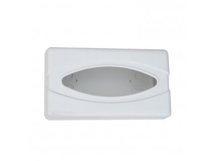 Plastovy zasobnik kozmetickych vreckoviek+rukavic, biely (1ks)