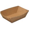 Papierova miska tray kraft L 137x86x52mm BEZ PLASTU (50ks)