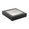 Krabicka na sushi box 250x250x50mm cierna s oknom
