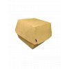 papierova krabicka na hamburger Kraft 110x110x110mm XL (50ks)