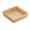 Miska na jedlo 950ml kraft 165/150x165/150x45mm (50ks)