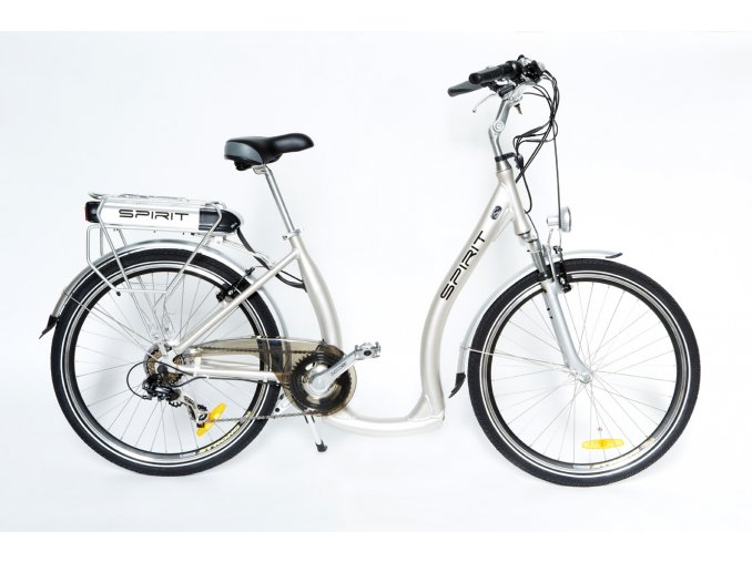 Elektrokolo Spirit STEP, 26", stříbrná /250W, 36V/10Ah/