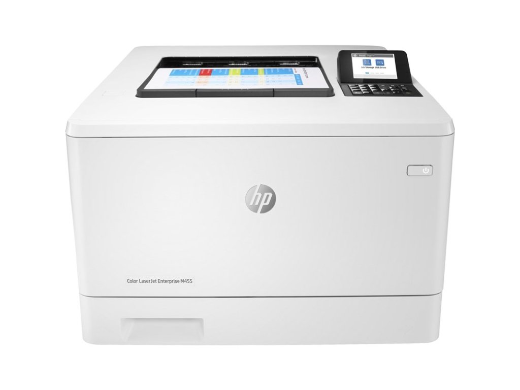 Tiskárna laserová HP Color LaserJet Enterprise M455dn A4, 27str./min., 27str./min., 600 x 600, automatický duplex,  - bílá