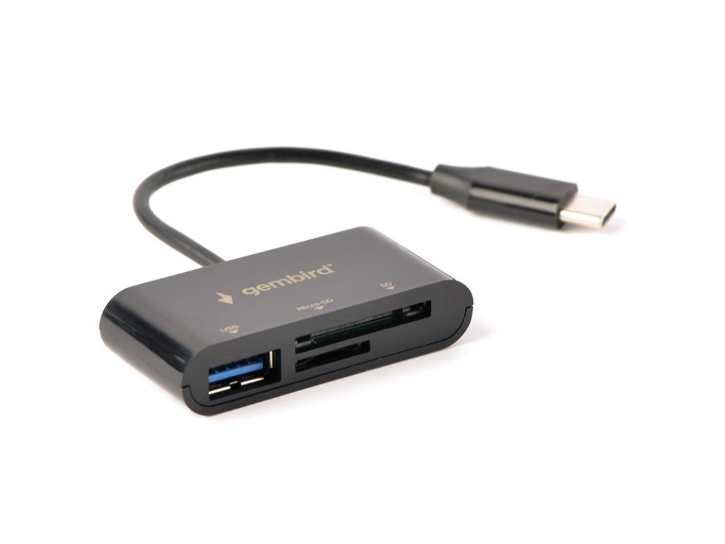 Čtečka paměťových karet Gembird USB 3.1, Type-C, mini design, UHB-CR3-02