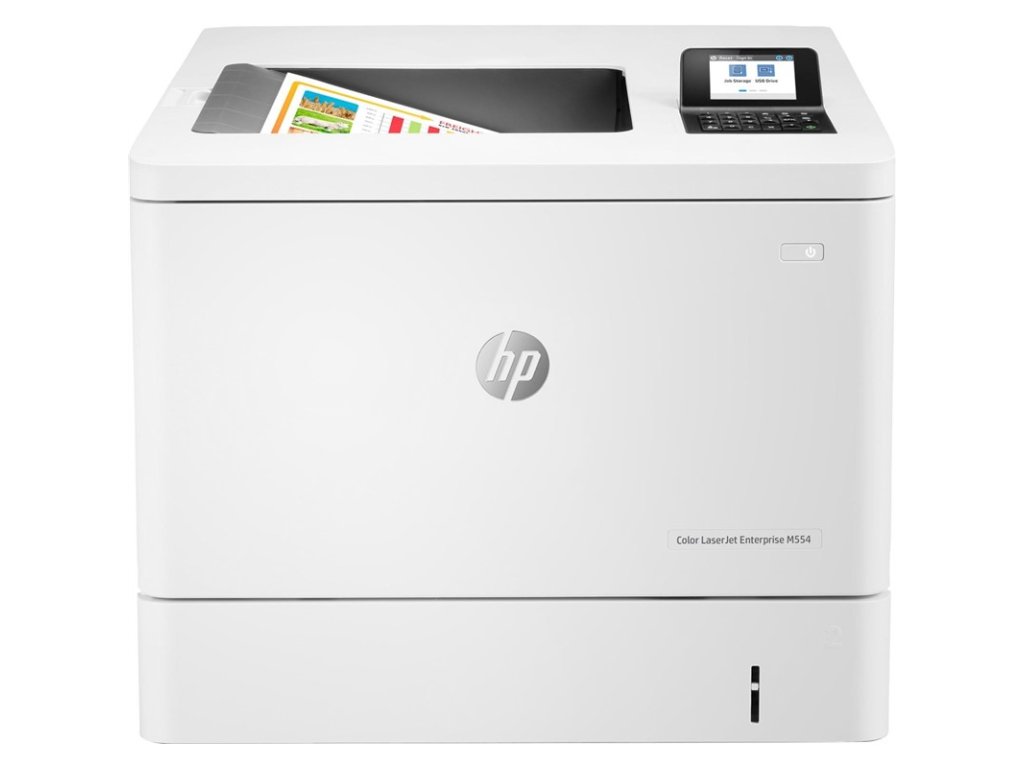 Tiskárna laserová HP Color LaserJet Ent M554dn A4, 33str./min., 33str./min., automatický duplex,  - bílá