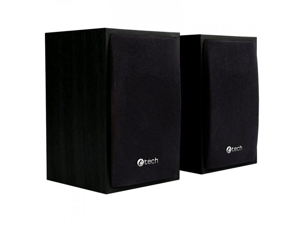 Reproduktory C-Tech SPK-09, 2.0 - černé/dřevo