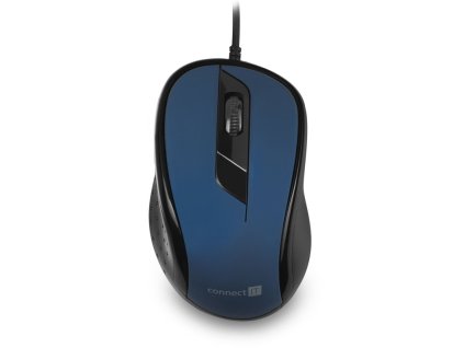 Myš Connect IT CMO-1200 / optická / 3 tlačítka / 1000dpi - modrá