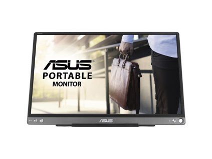 Monitor Asus ZenScreen MB16ACE 15.6",LED podsvícení, IPS panel, 5ms, 800: 1, 250cd/m2, 1920 x 1080 Full HD, - šedý