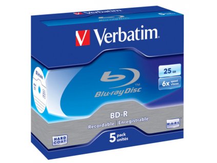 Disk Verbatim BD-R SL 25GB, 6x, jewel box, 5ks