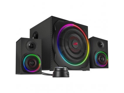 Reproduktory Speed Link GRAVITY CARBON RGB 2.1 Subwoofer System - černé