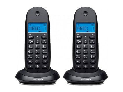 Domácí telefon Motorola C1002CB+ Duo - černý