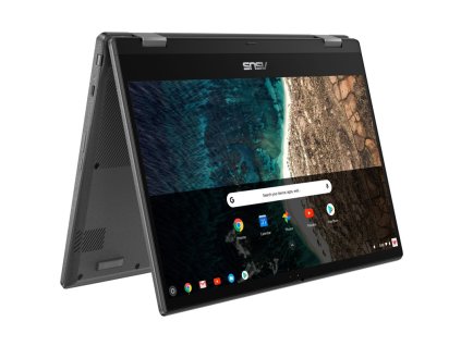 Ntb Asus Chromebook CM14 Flip Mediatek-Kompanio 520, 14", 1920 x 1080 (FHD), RAM 4GB, HDD 64GB - Mali-G52 , Chrome OS  - šedý