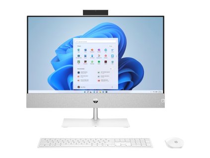 Počítač All In One HP Pavilion 24-ca0000nc 23.8", 1920 x 1080 Full HD , bezdotykový, R5-5500U, SSD 512GB, Radeon Graphics, Microsoft Windows 11 Home - bílý