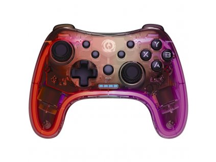 Gamepad Canyon GPW-04 RGB 5v1 (PS3, PS4, XBOX, Android, PC) - průhledný