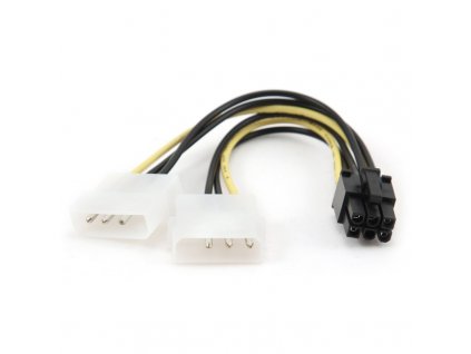 Kabel Gembird redukce - rozdvojka napájení 1x 5,25” na PCIe (6pin)