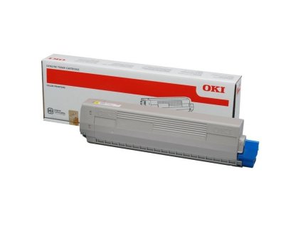Toner OKI C822, 7300 stran - žlutý