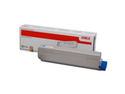 Toner OKI C822, 7300 stran - azurový