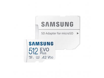 Paměťová karta Samsung micro SDXC 512GB EVO Plus + SD adaptér