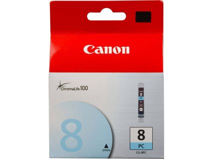 Inkoustová náplň Canon CLI-8PC, 850 stran - foto azurová