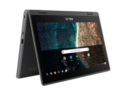 Ntb Asus Chromebook Flip CR1 Celeron N5100, 11.6", 1366 x 912, RAM 4GB, HDD 64GB - Intel UHD Graphics , Google Chrome Education OS  - šedý