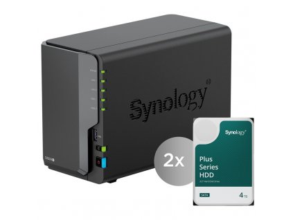 Datové uložiště (NAS) Synology DiskStation DS224+ včetně 2ks HDD 4TB