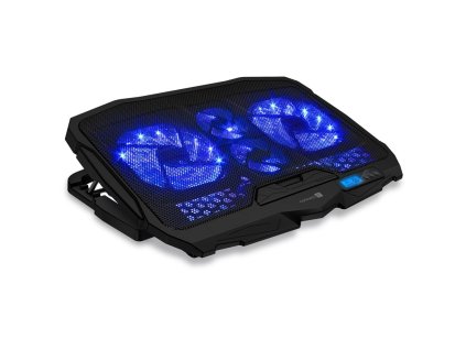 Chladící podložka pro NTB Connect IT FrostWind do 15,6" - černá/modrá
