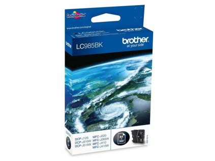 Inkoustová náplň Brother LC-985 Bk, 2x300 stran - černá