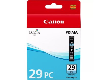 Inkoustová náplň Canon PGI-29 PC, 1375 stran - foto azurová