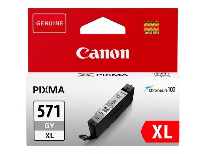 Inkoustová náplň Canon CLI-571XL G, 289 stran - šedá