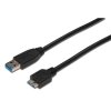 Kabel Digitus USB 3.0 / USB Micro B, 1m - černý