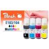 Inkoustová náplň Peach Epson 103/104 MultiPack, 1x 4500, 3x 7500 stran - CMYK
