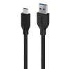 Kabel Genius USB / USB-C, 3A, QC 3.0, 1,5m - černý